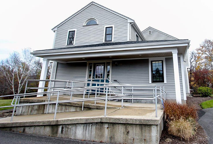 Entrance ramp in front of dental office